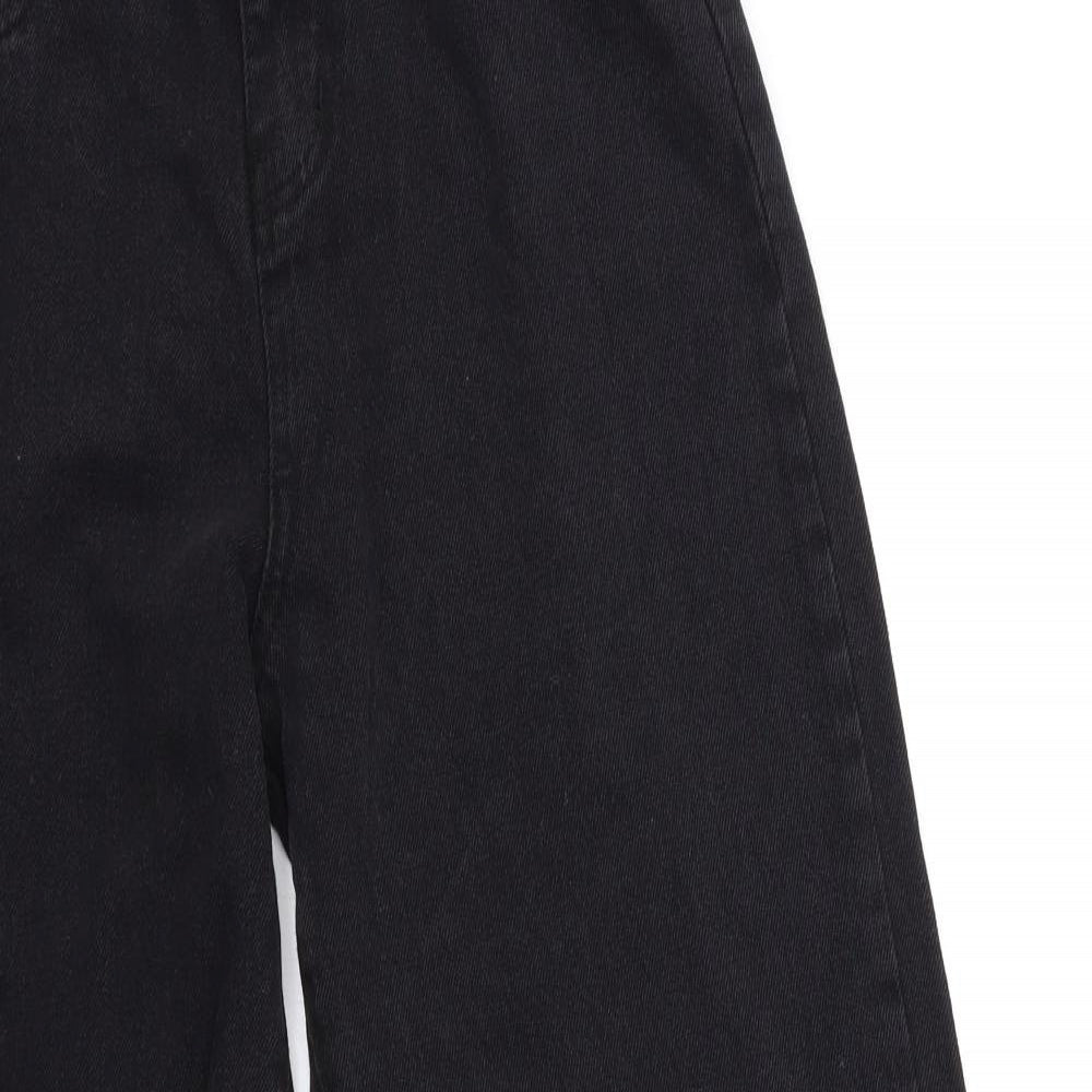 Womens UK Size 26 in Preworn Regular Fit Straight Black Jeans