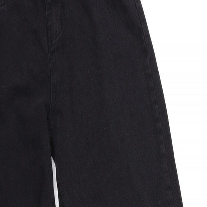 Womens UK Size 26 in Preworn Regular Fit Straight Black Jeans