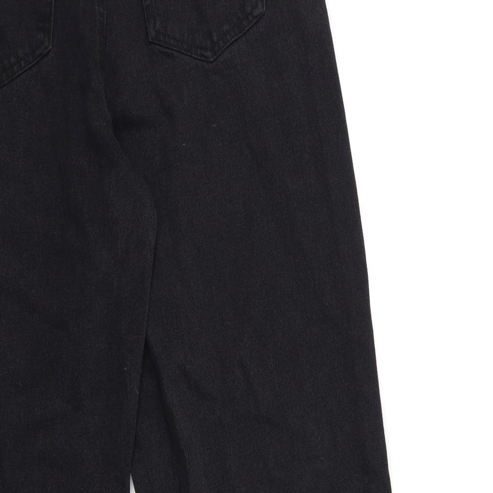 Womens UK Size 26 in Preworn Regular Fit Straight Black Jeans