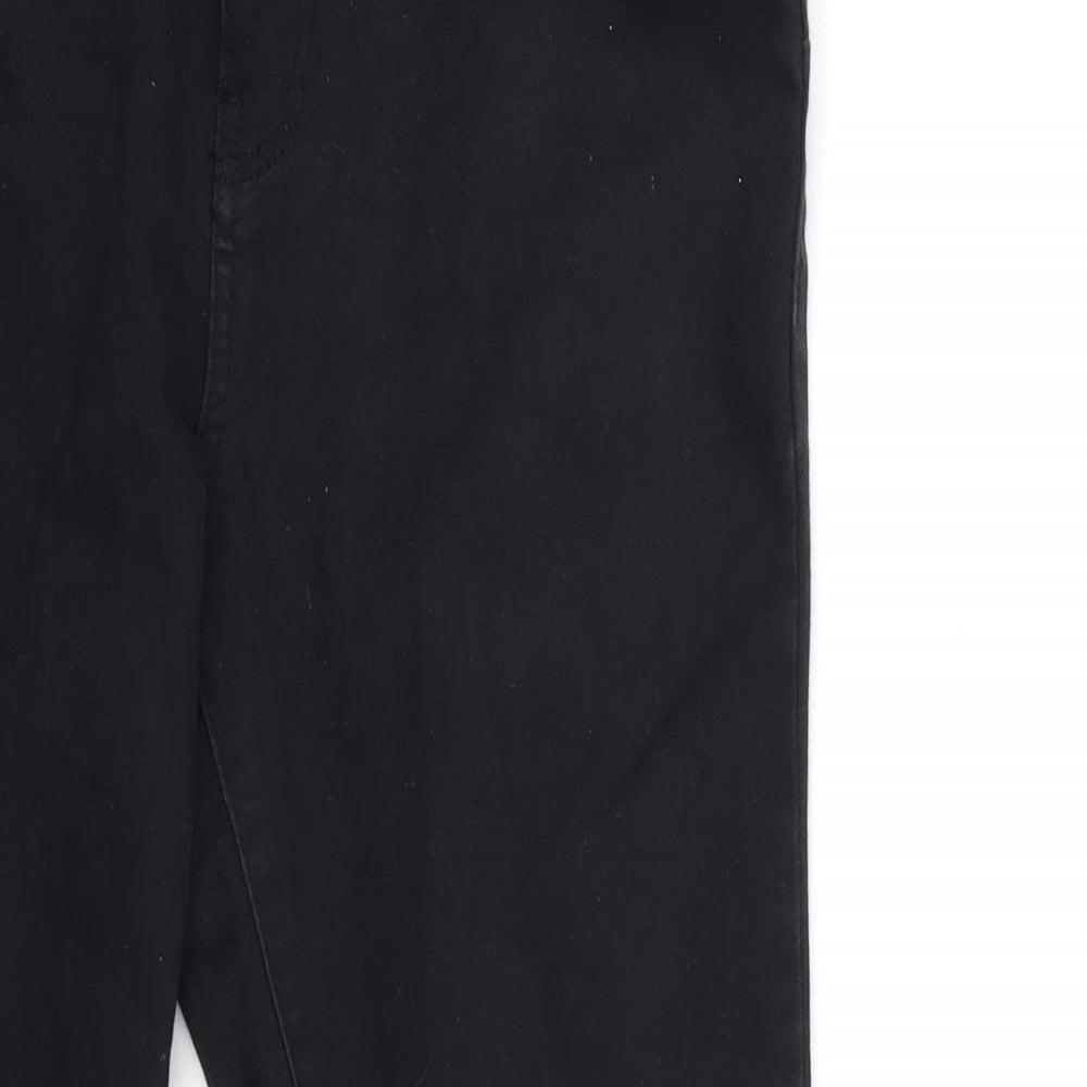 Denim & Co. Womens Black  Denim Skinny Jeans Size 14 L27 in