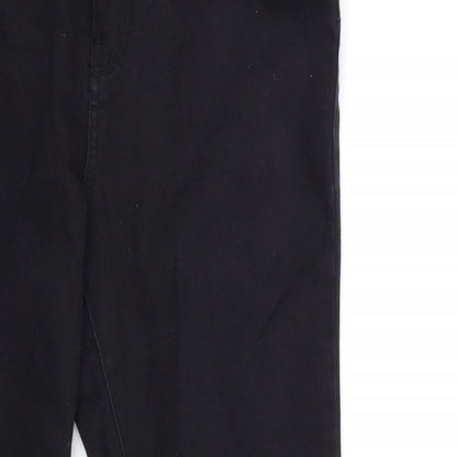 Denim & Co. Womens Black  Denim Skinny Jeans Size 14 L27 in