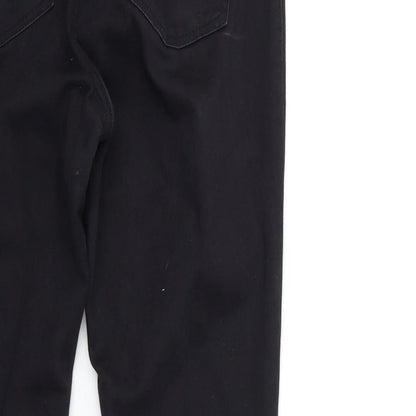 Denim & Co. Womens Black  Denim Skinny Jeans Size 14 L27 in