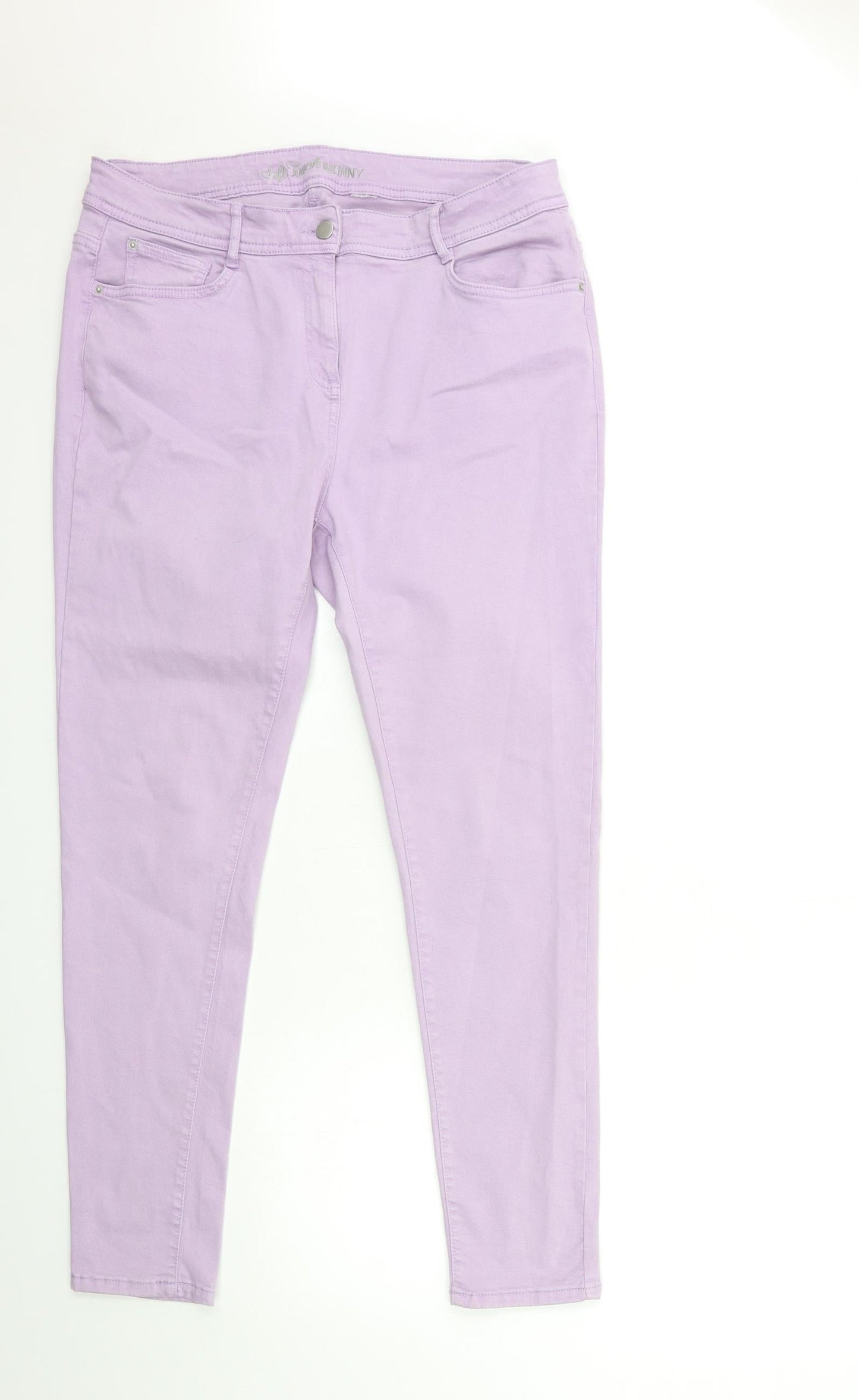 Womens UK Size 32 in Preworn Regular Fit Skinny Purple Jeans