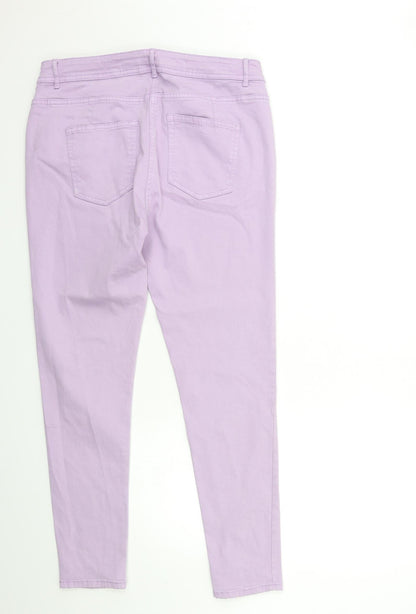 Womens UK Size 32 in Preworn Regular Fit Skinny Purple Jeans
