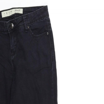 Denim & Co. Womens Black  Denim Skinny Jeans Size 8 L25 in