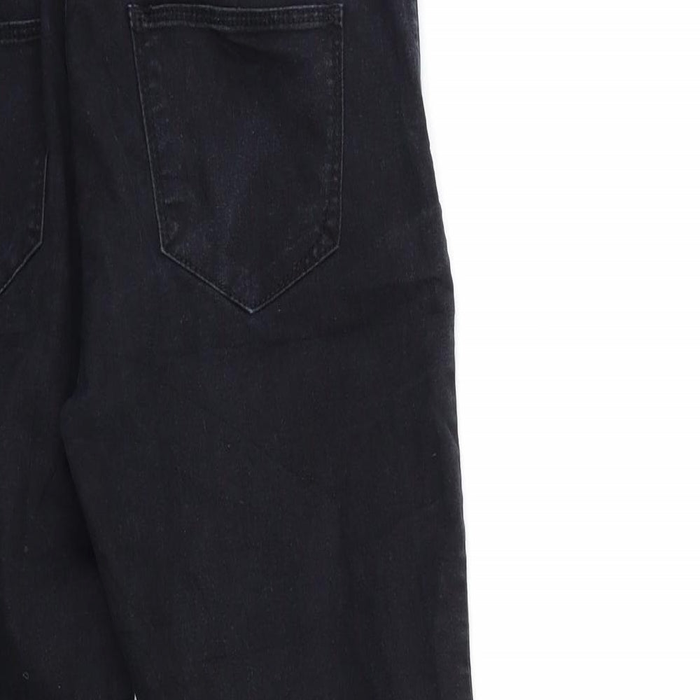 Denim & Co. Womens Black  Denim Skinny Jeans Size 8 L25 in