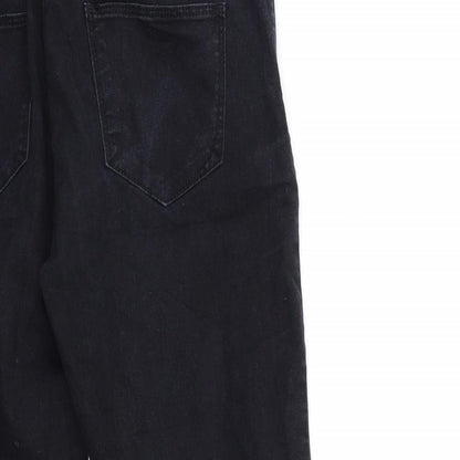 Denim & Co. Womens Black  Denim Skinny Jeans Size 8 L25 in