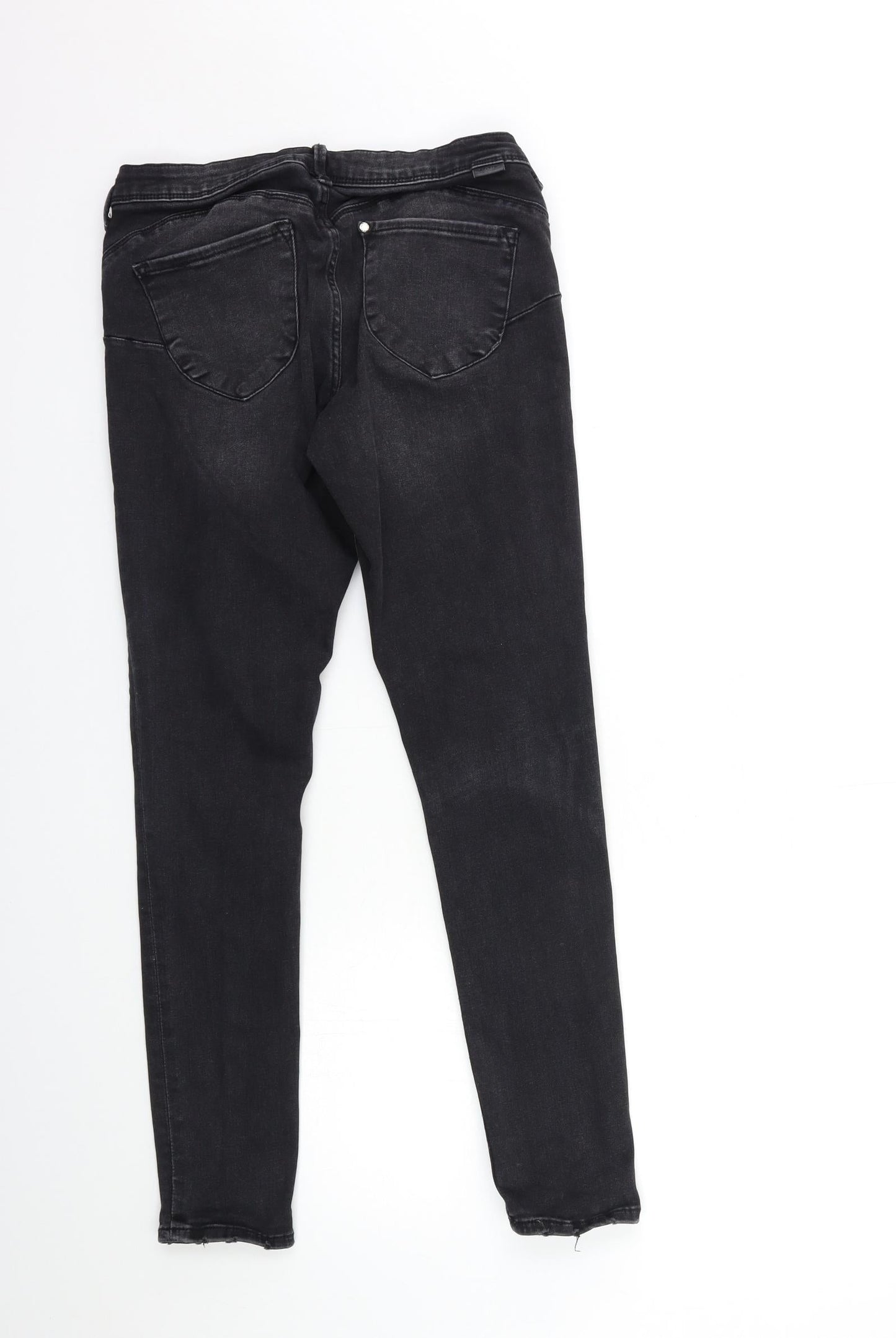 Womens UK Size 29 in H&M Regular Fit Skinny Black Jeans