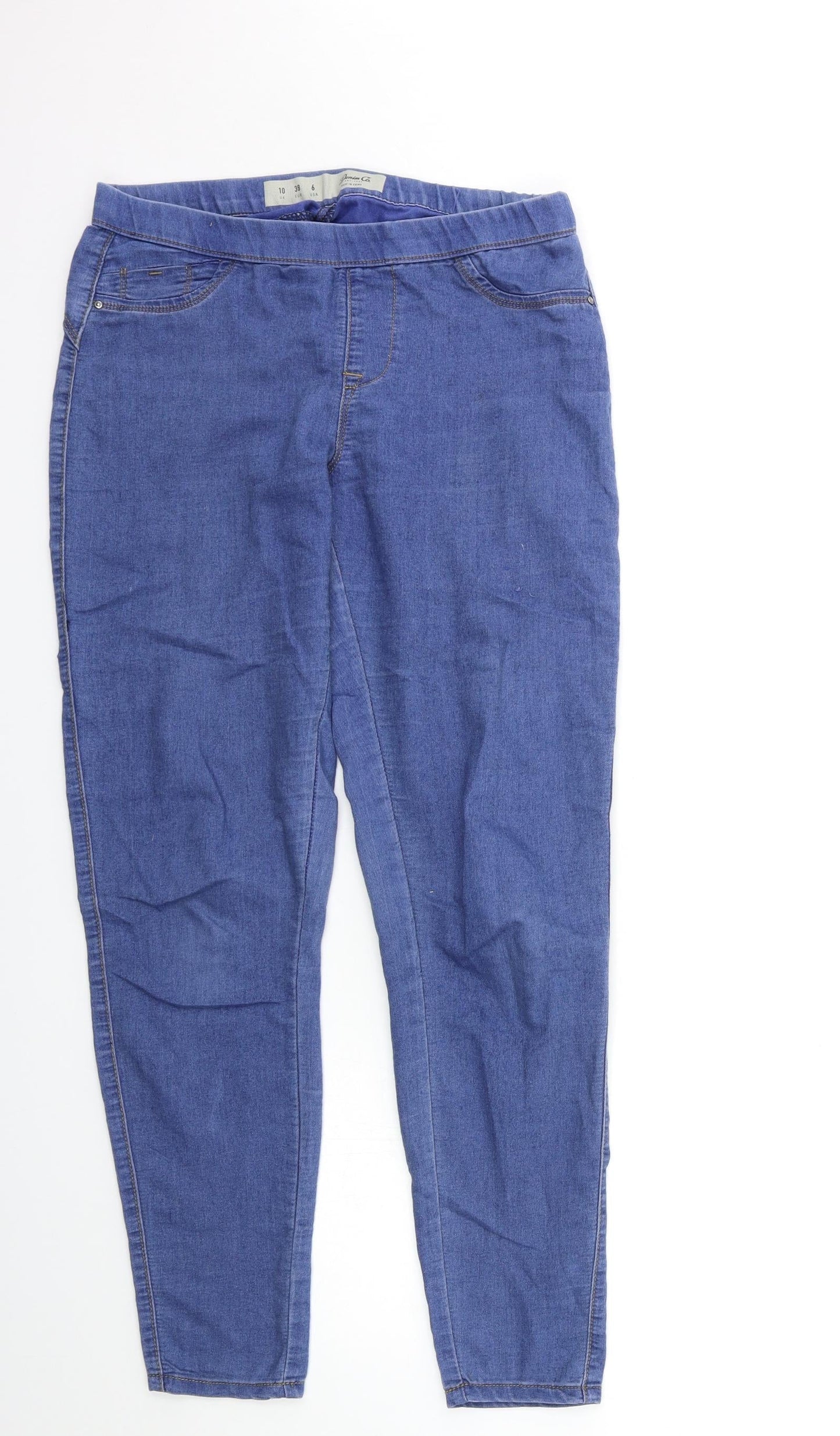 Denim & Co. Womens Blue  Denim Jegging Jeans Size 10 L29 in