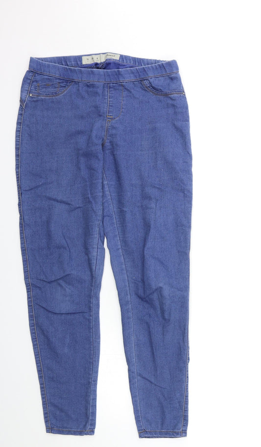 Denim & Co. Womens Blue  Denim Jegging Jeans Size 10 L29 in