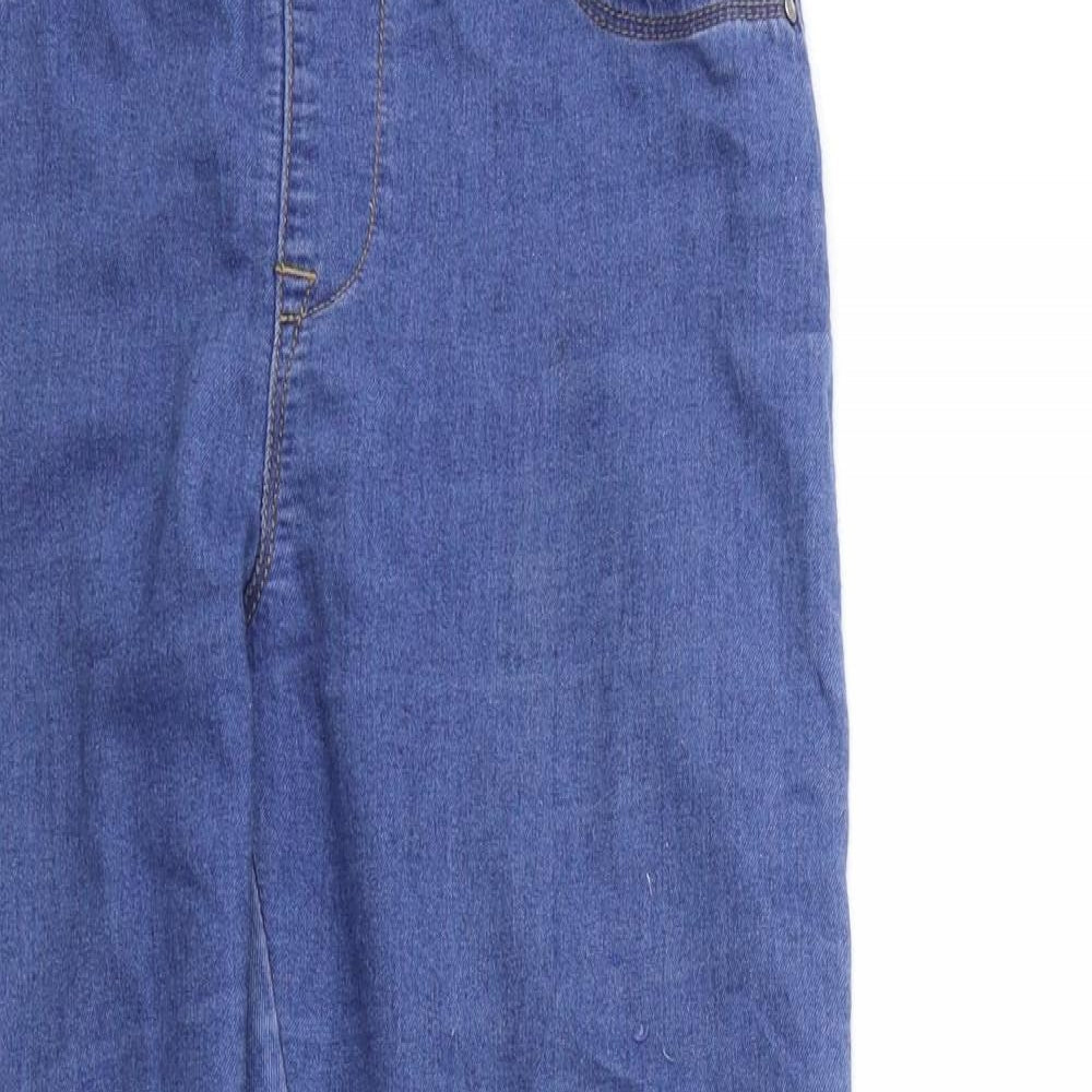Denim & Co. Womens Blue  Denim Jegging Jeans Size 10 L29 in