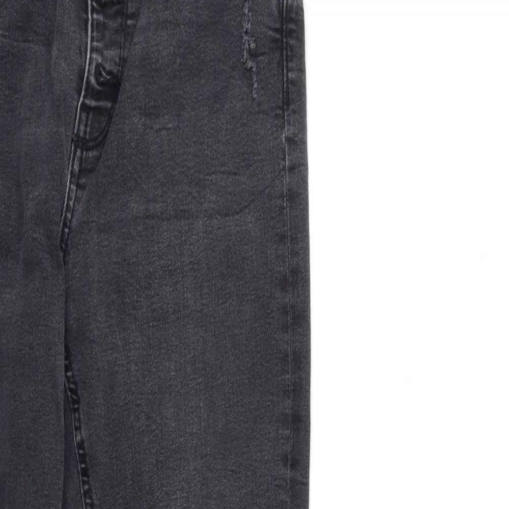 Denim & Co. Womens Grey  Denim Skinny Jeans Size 10 L29 in