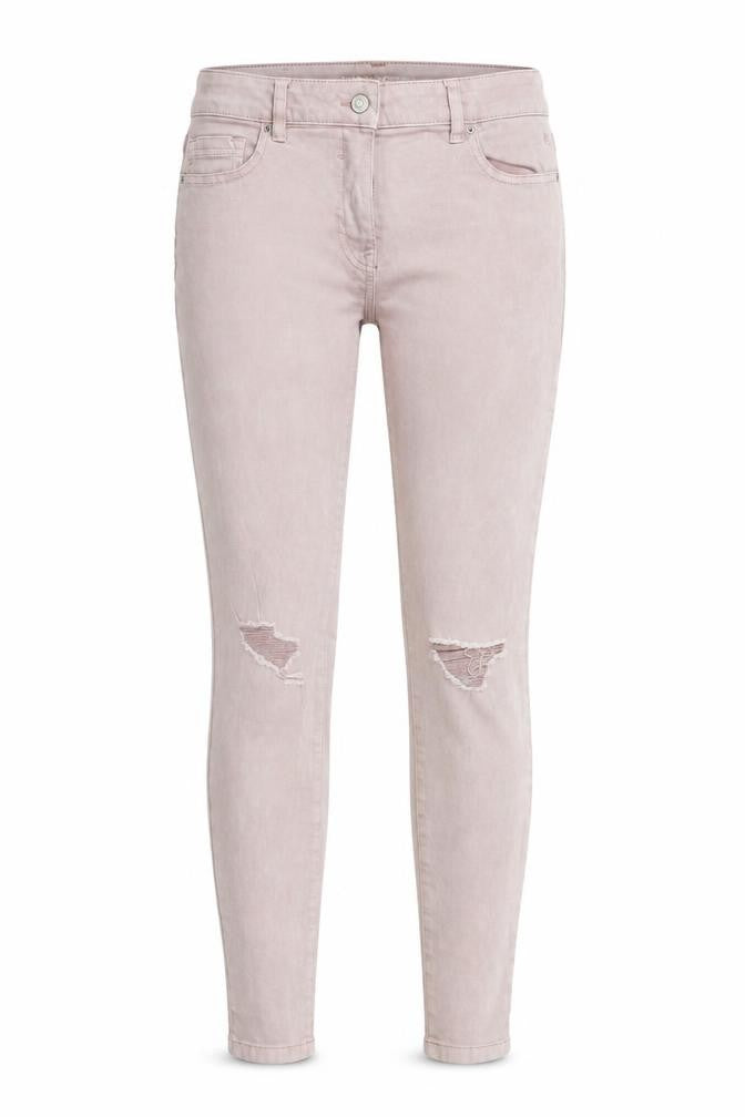 Next Womens Pink  Denim Skinny Jeans Size 12 L30 in
