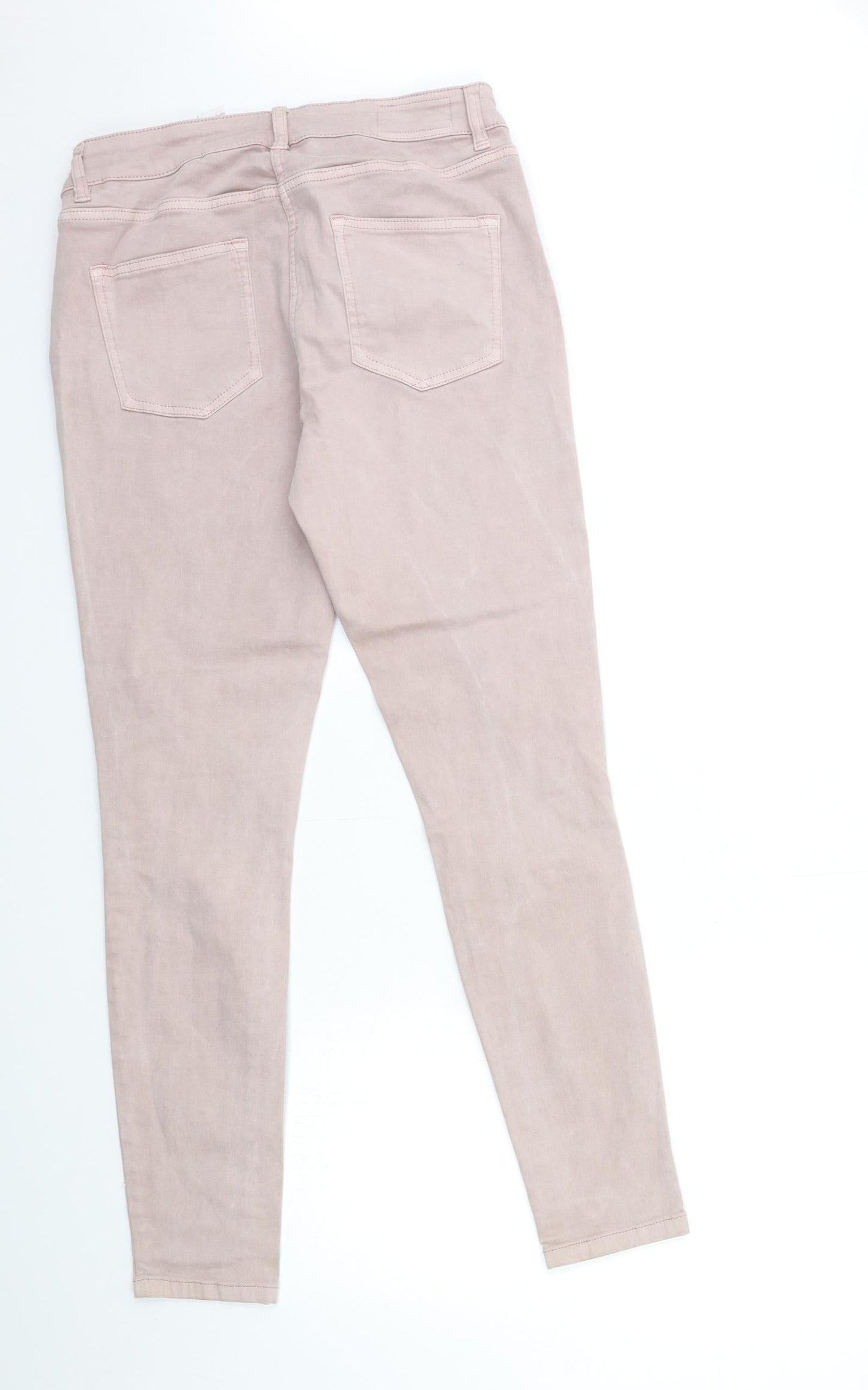 NEXT Womens Pink  Denim Skinny Jeans Size 12 L30 in