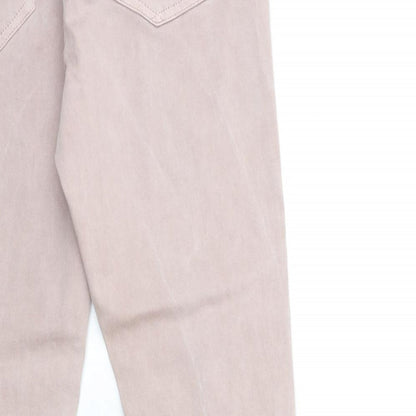 NEXT Womens Pink  Denim Skinny Jeans Size 12 L30 in