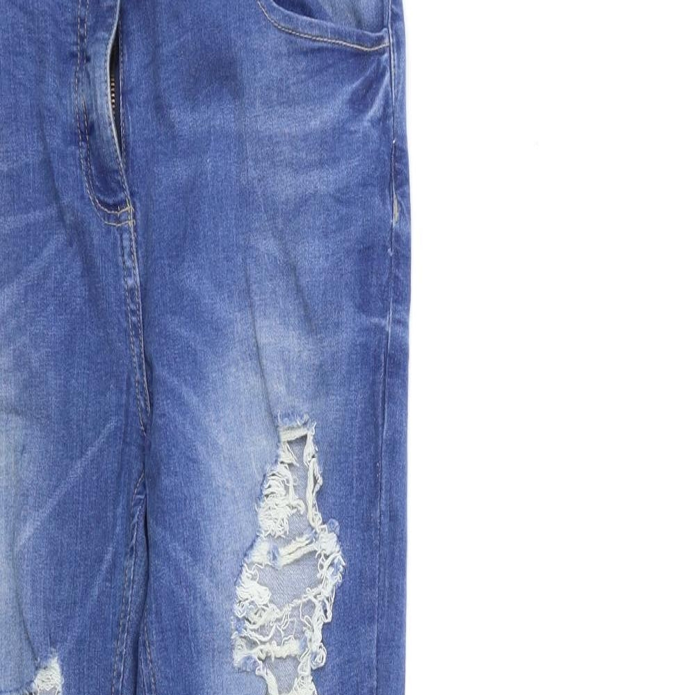 PARISIAN SIGNATURE Womens Blue  Denim Skinny Jeans Size 12 L30 in