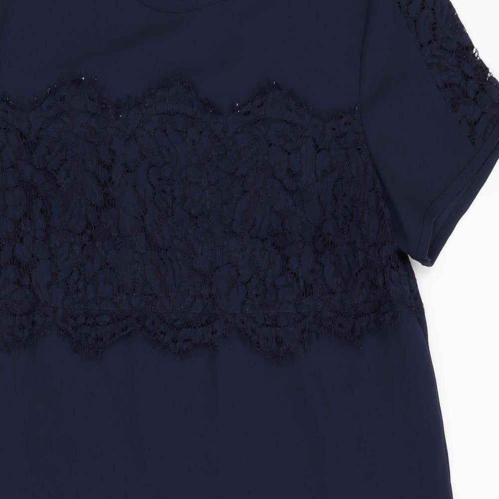 NEXT Womens Blue Floral  Fit & Flare  Size 10