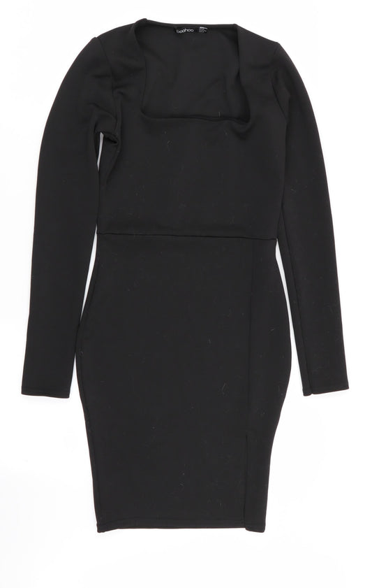 Boohoo Womens Black   A-Line  Size 6