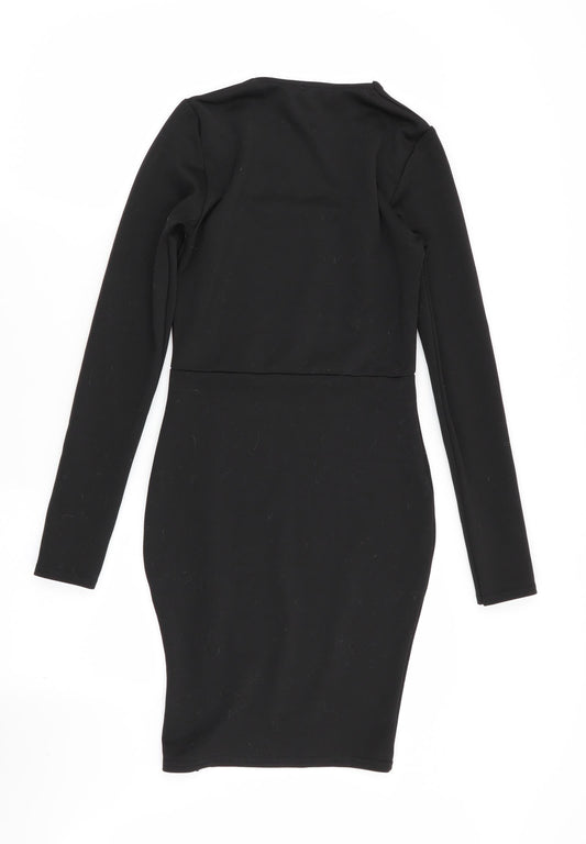 Boohoo Womens Black   A-Line  Size 6