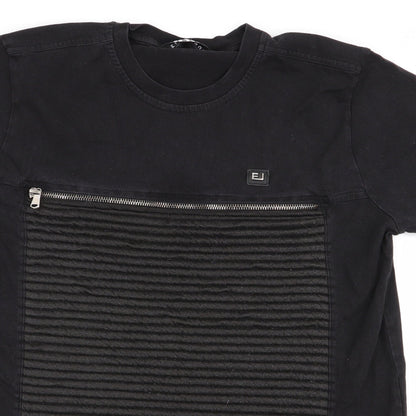 ETD jeans Mens Black    T-Shirt Size S