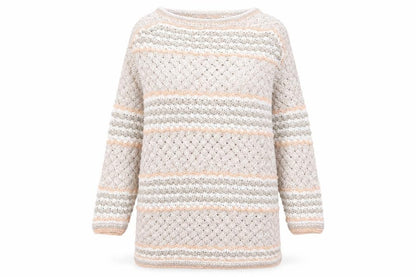 Genesis Womens Multicoloured Striped  Pullover Jumper Size M