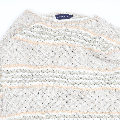 Genesis Womens Multicoloured Striped  Pullover Jumper Size M