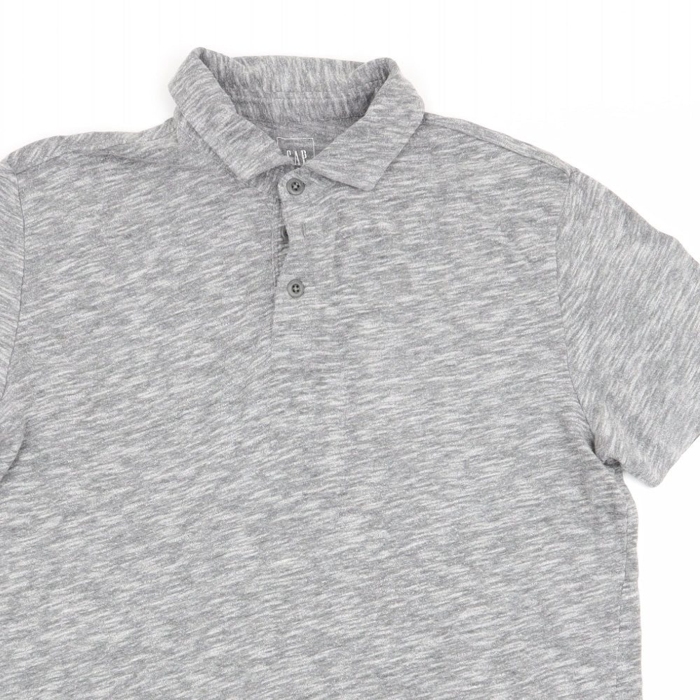 Gap Mens Grey    Polo Size S