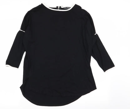 Womens UK Size 12 Select Black Basic T-Shirt
