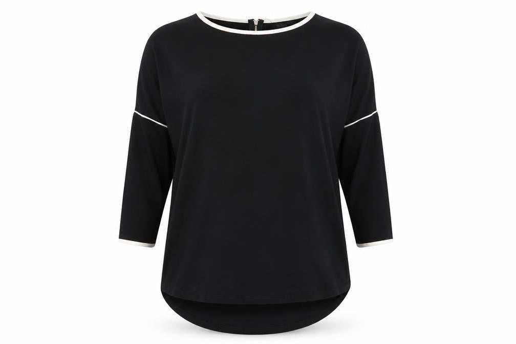 Womens UK Size 12 Select Black Basic T-Shirt