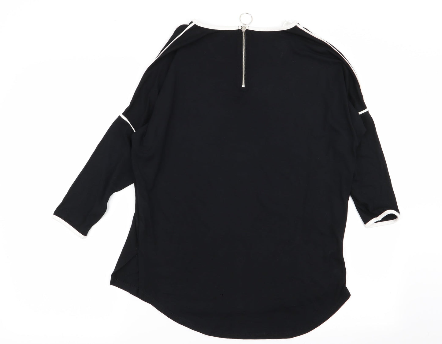 Womens UK Size 12 Select Black Basic T-Shirt