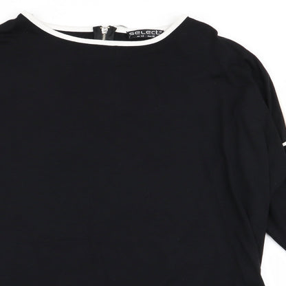 Womens UK Size 12 Select Black Basic T-Shirt