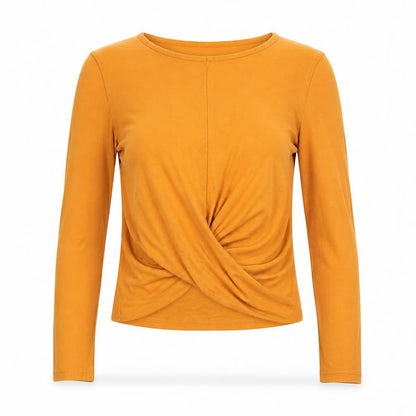 Womens UK Size 6 Select Yellow Basic T-Shirt