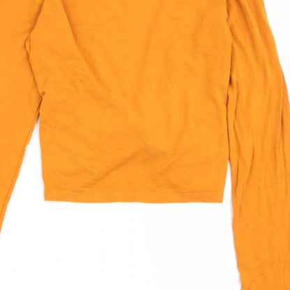 Womens UK Size 6 Select Yellow Basic T-Shirt
