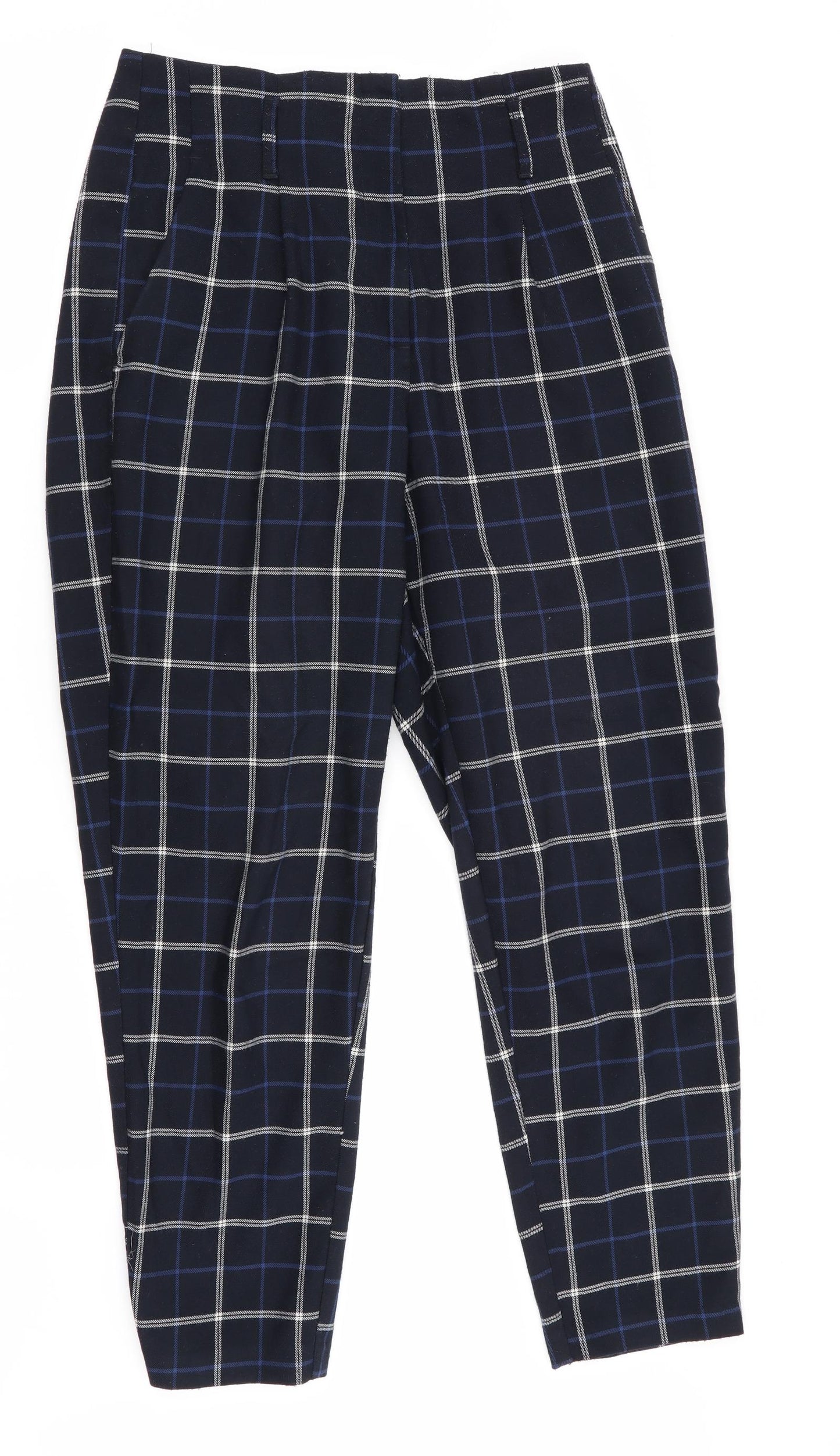 F&F Womens Multicoloured Check  Trousers  Size 10 L28 in