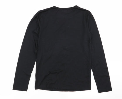 heat Boys Black   Basic T-Shirt Size L