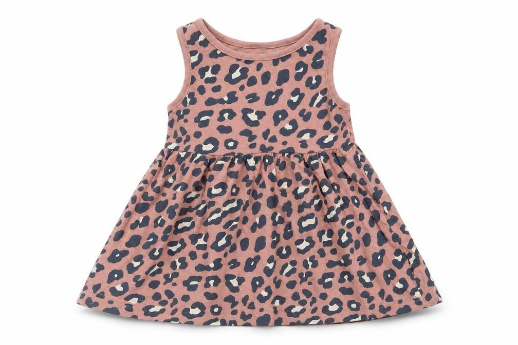 Front view of F&F girls’ multicoloured animal print fit & flare, size 12-18, months