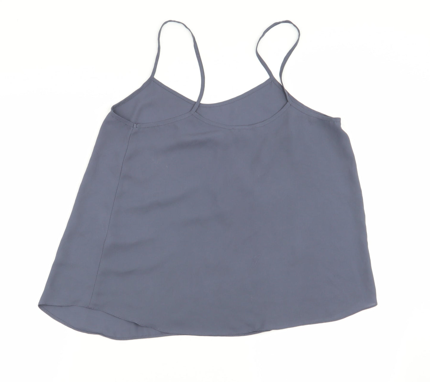 Womens UK Size 10 Topshop Grey Basic Tank