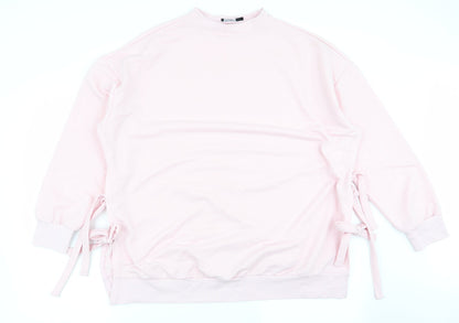 Boohoo Womens Pink   Pullover Jumper Size 10