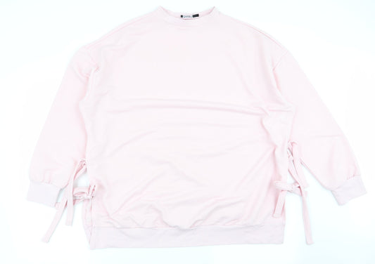 Boohoo Womens Pink   Pullover Jumper Size 10