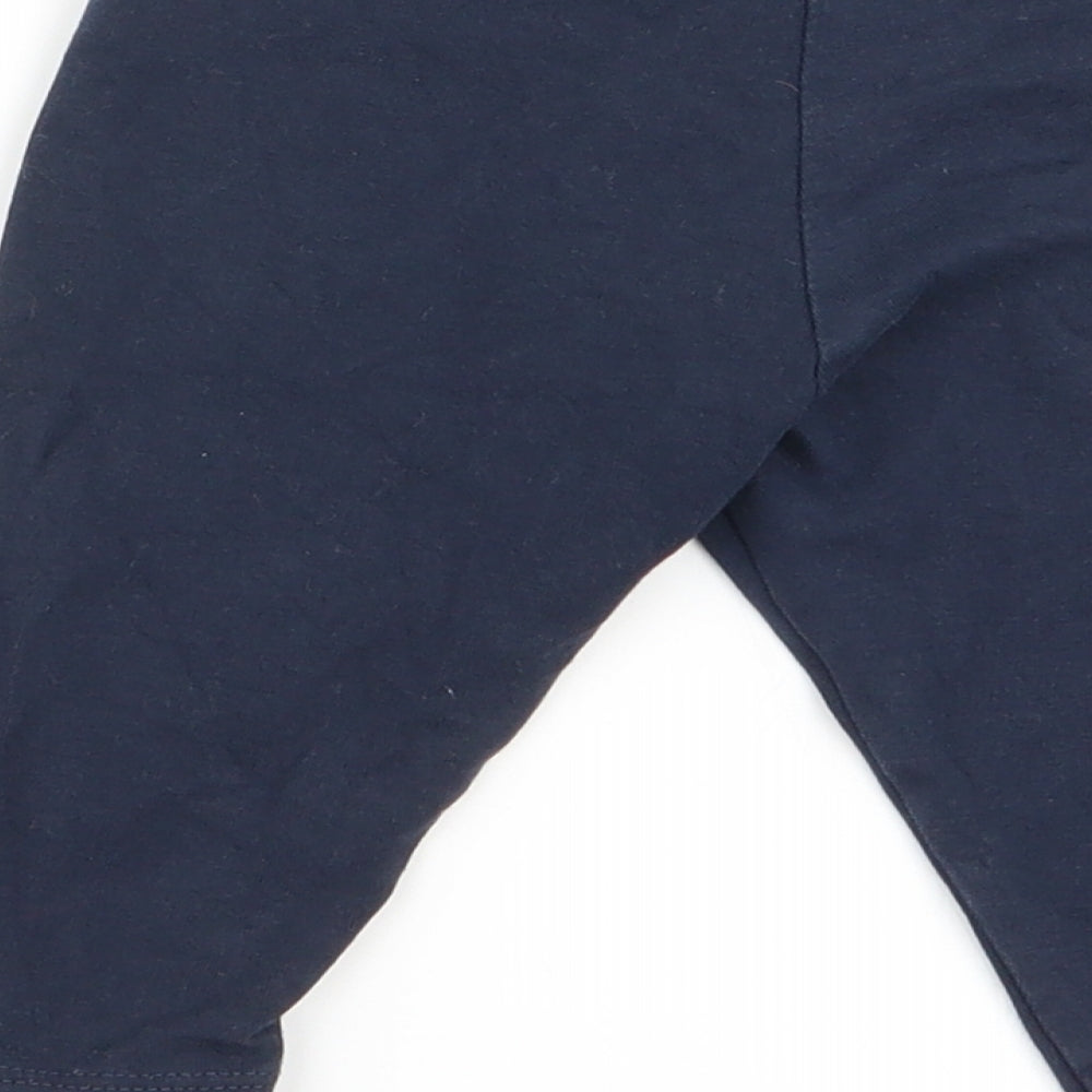 NEXT Girls Blue   Jogger Trousers Size 3-6 Months  - leggings