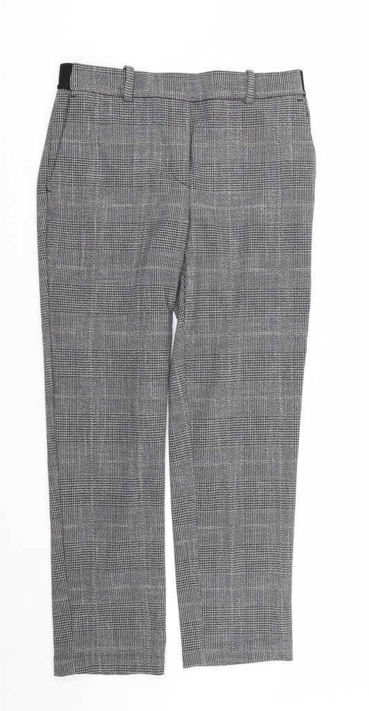Womens UK Size 30 Preworn Regular Fit Capri Grey Trousers