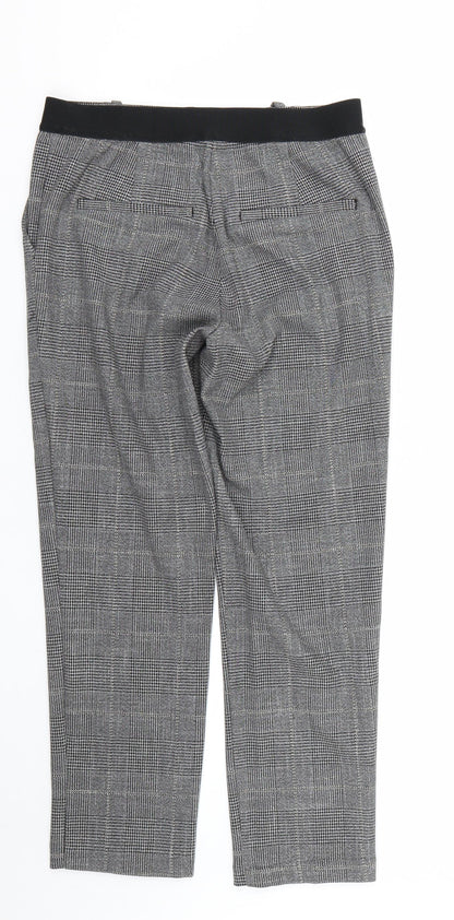Womens UK Size 30 Preworn Regular Fit Capri Grey Trousers