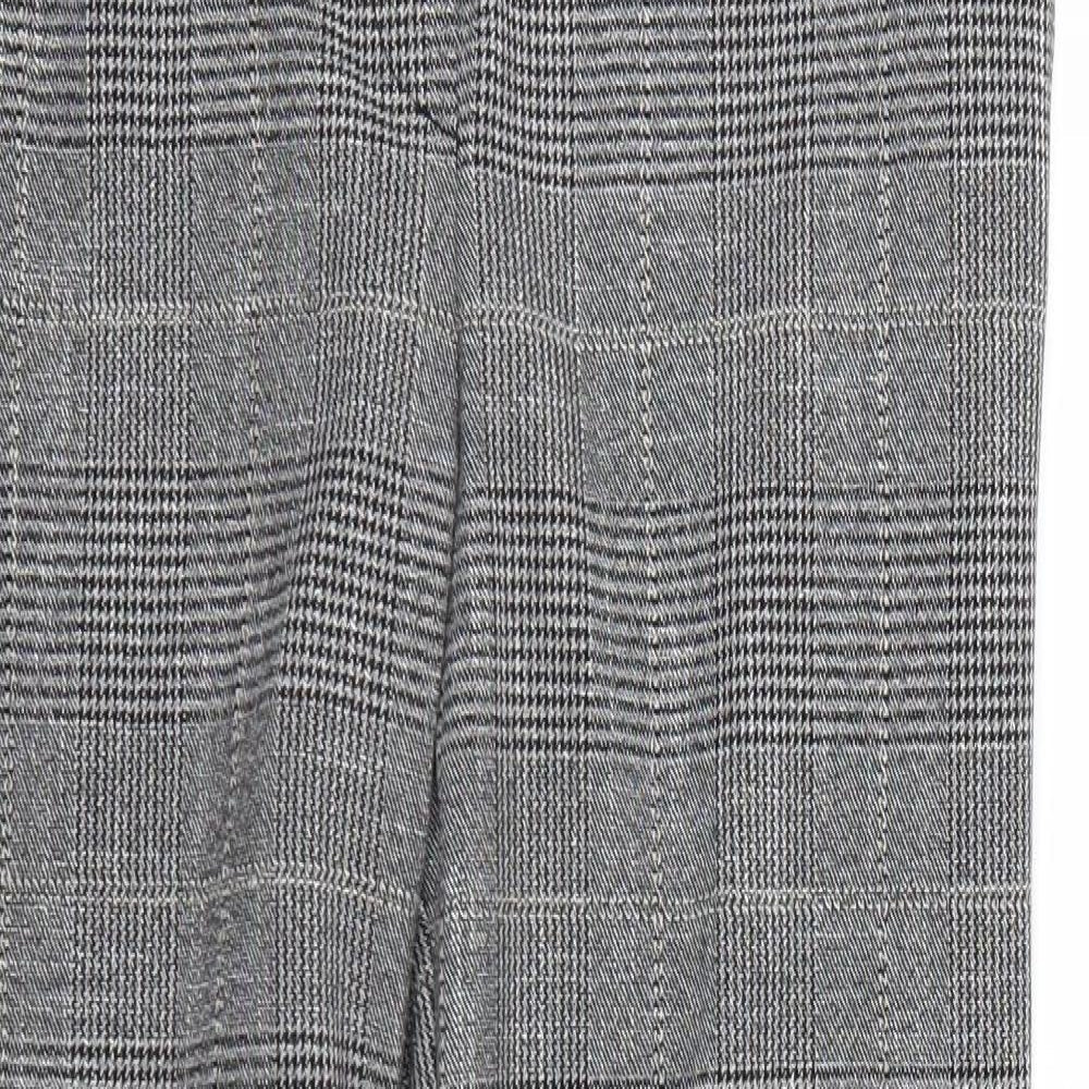 Womens UK Size 30 Preworn Regular Fit Capri Grey Trousers