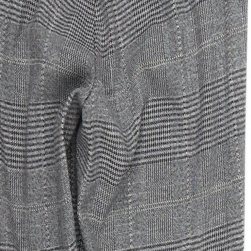 Womens UK Size 30 Preworn Regular Fit Capri Grey Trousers