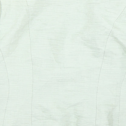 CC Womens Green Striped  Jacket Suit Size 16