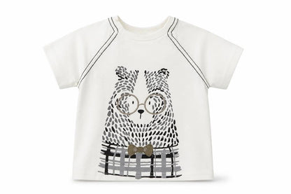 Rorie Whelan Boys Beige   Basic T-Shirt Size 12-18 Months  - Bear
