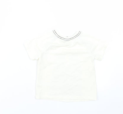 Rorie Whelan Boys Beige   Basic T-Shirt Size 12-18 Months  - Bear
