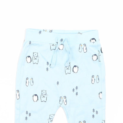 George Girls Blue Animal Print  Cami Pyjama Pants Size 9-12 Months  - Christmas