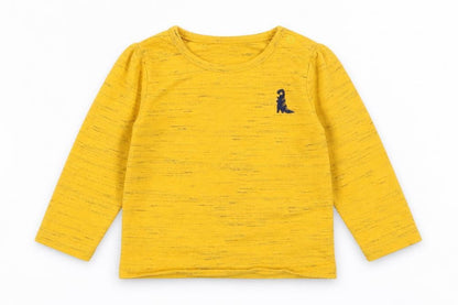 F&F Boys Yellow Striped  Cami Pyjama Top Size 9-12 Months