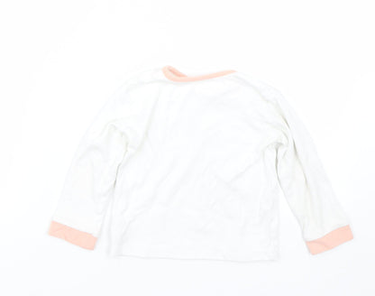 George Girls White   Cami Pyjama Top Size 18-24 Months  - Lion king